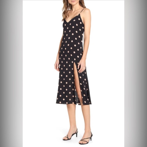 NWT Reformation Crimini Slip Dress Polka Dot - Picture 2 of 10